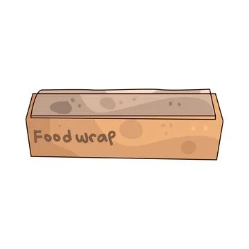 Food wrap illustration Stock Illustration