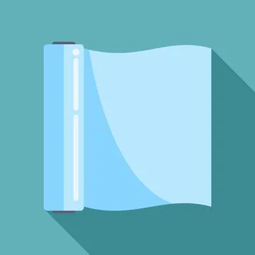 Food wrap plastic roll vector illustration icon Stock Illustration