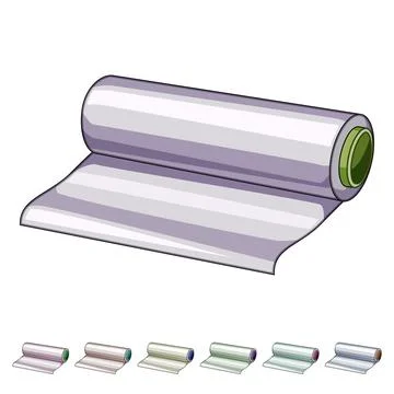 Food wrap roll for kitchen and packaging needs Stock Illustration