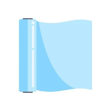 Food wrap roll unfolding flat vector icon Stock Illustration