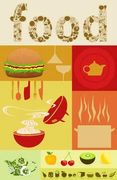 Food5 Stock Illustration