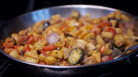 FoodInPan Stock Footage 307729018