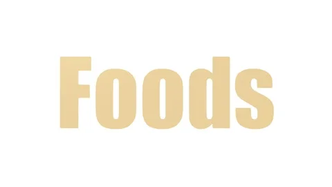 Foods Animated Tagcloud Isolated On White 動画素材 103559083