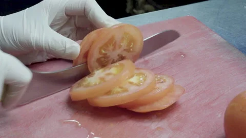 Foods cutting Stock Footage 134854279