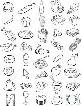 Foods 스톡 일러스트