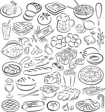 Foods 스톡 일러스트