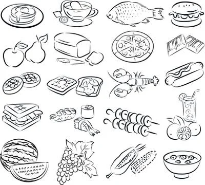Foods 스톡 일러스트