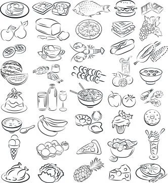 Foods 스톡 일러스트