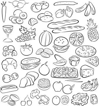 Foods 스톡 일러스트