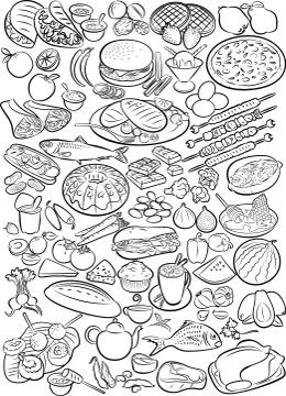 Foods 스톡 일러스트