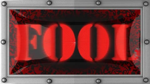 Fool on led 库存影片 8709925