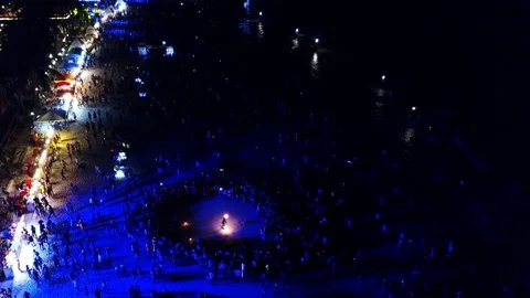 Fool Moon Party Stock Footage 86595753