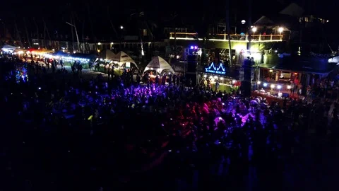 Fool Moon Party Stock Footage 86595781