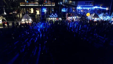 Fool Moon Party Stock Footage 86595796