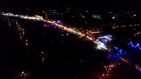 Fool Moon Party Stock Footage 86595811