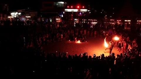 Fool Moon Party Stock Footage 86720216