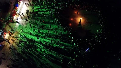 Fool Moon Party Stock Footage 86720464