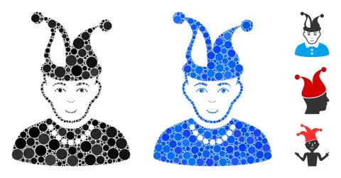 Fool Mosaic Icon of Spheric Items Stock Illustration