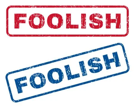 Foolish Rubber Stamps Illustrazione stock