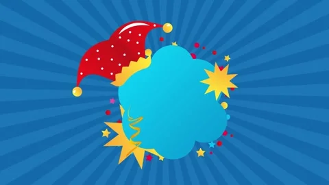 Fools April Day Horizontal Animated Background Stock Footage 306840541