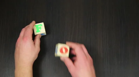 Fools Day, The animation of the cubes Stock Footage 61362996