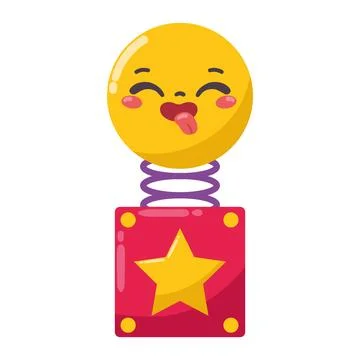 Fools day jester box Stock Illustration