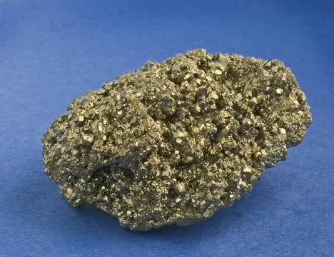 Fool's Gold: Sparkling Nugget of Fool's Gold or Pyrite Stock Photos