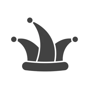 Fool's Hat icon vector image. Stock Illustration