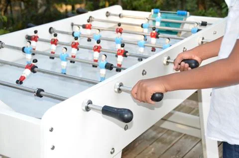 Fooosball player Stock Photos