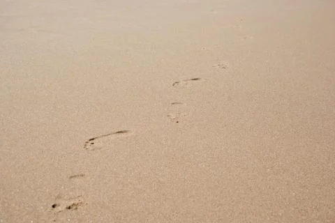 Foortprints coming forward Stock Photos