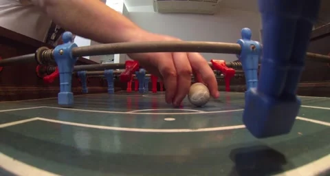 A Foosball Game Video stock 44266994