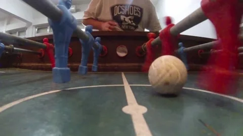 A Foosball game in Slow Motion Video stock 44266972