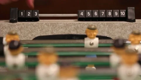 Foosball score keeper slider Stock Footage 225375680