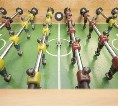 Foosball Table Stock Illustration