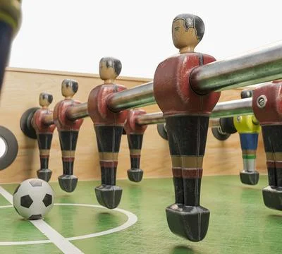 Foosball Table Stock Illustration