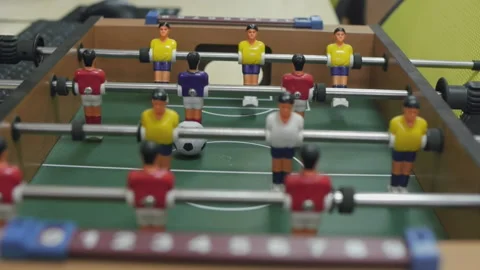 Foosball table toys Video stock 194472884