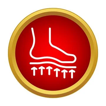 Foot arch support medical vector graphic icon Stock Illustration