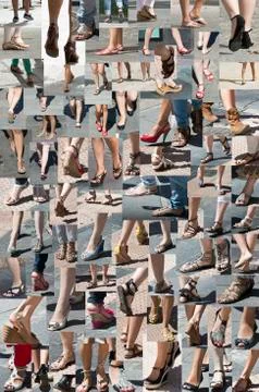 Foot background. Stock Photos