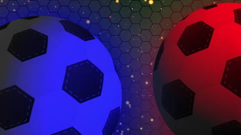 Foot Ball with Sparkles Stock Footage 249646132