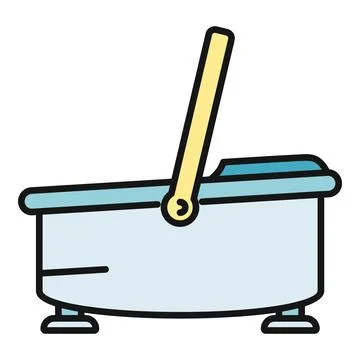 Foot bath spa device for pedicure and relaxation icon Stock Illustration