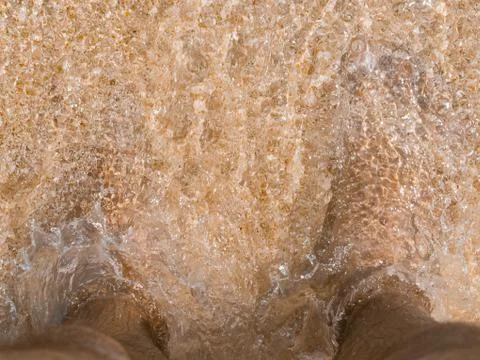 Foot on the beach Stock Photos