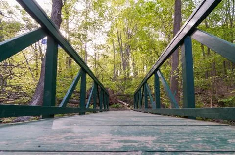 Foot Bridge Low Angle Stock Photos