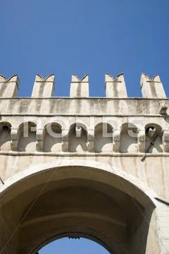 Foot bridge in Rome Stock Photos