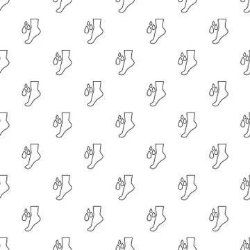 Foot care pattern vector seamless Stock Illustration