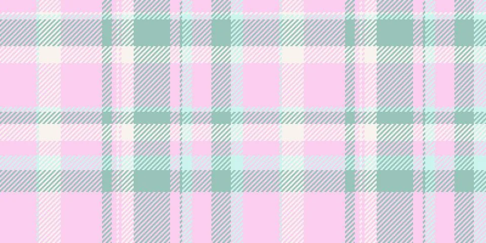 Foot check tartan pattern, infinity fabric textile vector. Idea seamless pl.. Stock Illustration