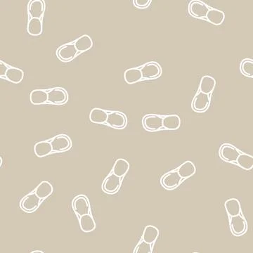 Foot clothes line vector seamless pattern Stock Illustration