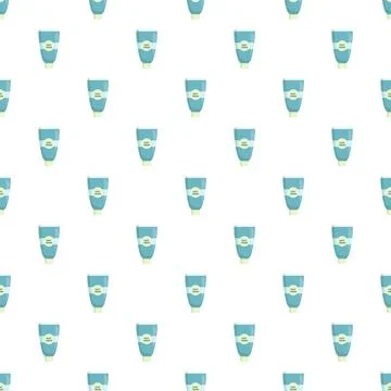 Foot cream tubes repeating pattern cosmetic background Stockillustratie