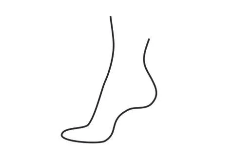 Foot design Stock Illustration