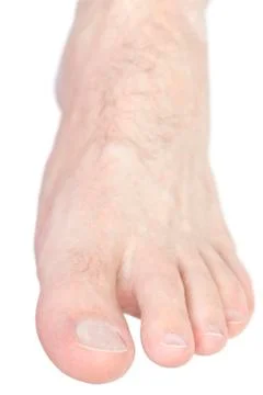 Foot front view. Stock Photos