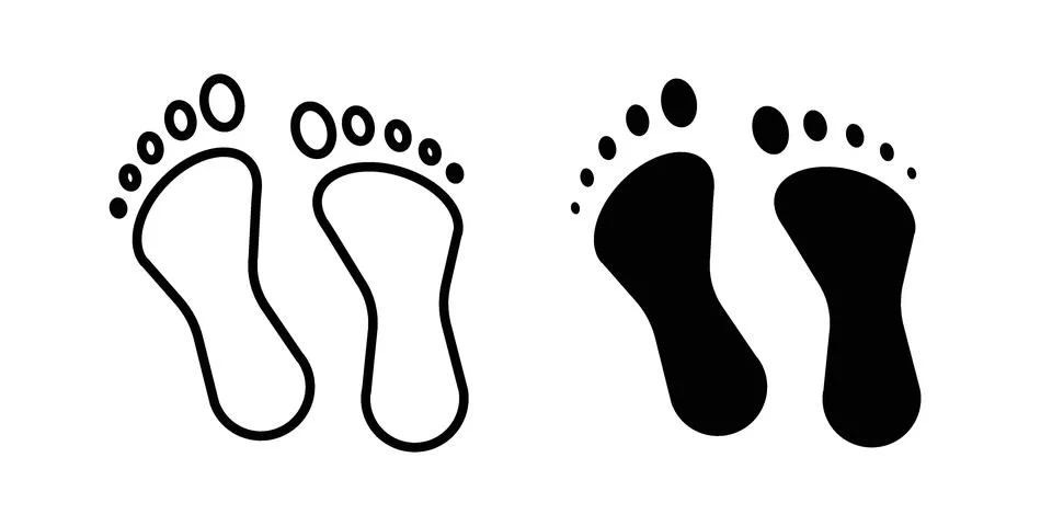 Foot icon graphic element. web icon set Stock Illustration